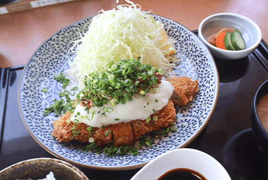 納豆おろしかつ定食