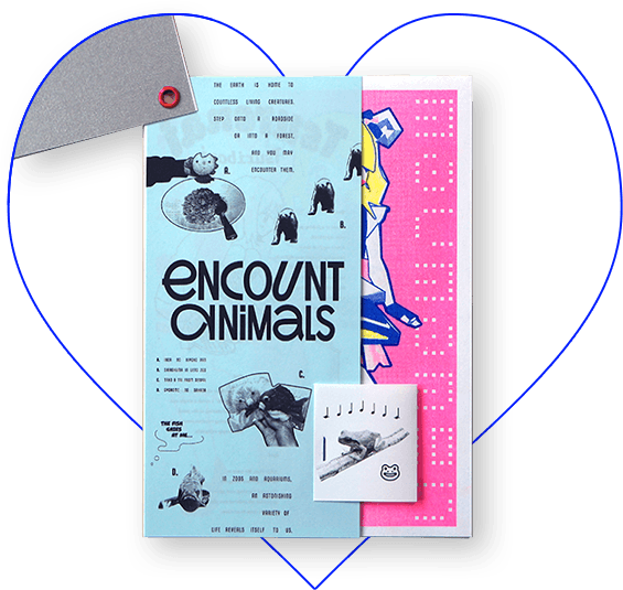 ENCOUNT ANIMALSの水色ページ
